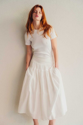 CHARLOTTE SKIRT IN POPELIN