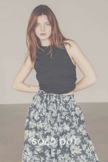 BLACK & WHITE DAISY SKIRT