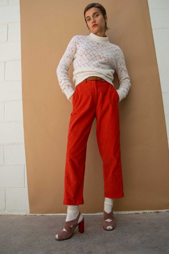 STRAIGHT CORDUROY PANTS