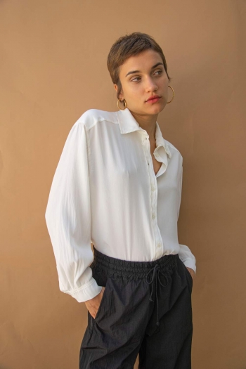 AVA SHIRT IN CREPE SATIN