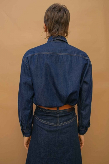 AVA BLUE DENIM SHIRT