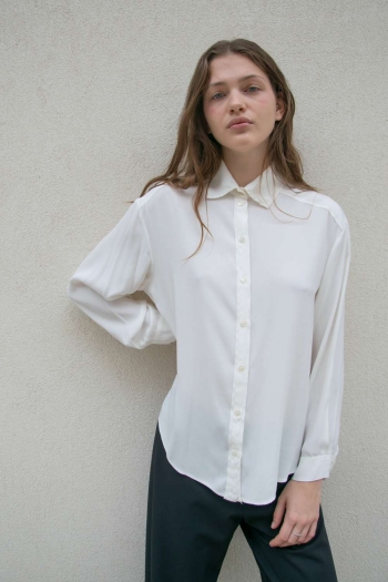 AVA SHIRT IN CREPE SATIN