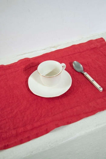 PLACEMAT 100% LINEN - Cherry