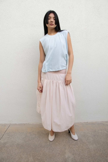 CHARLOTTE SKIRT IN POPELIN