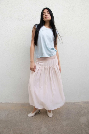 CHARLOTTE SKIRT IN POPELIN...