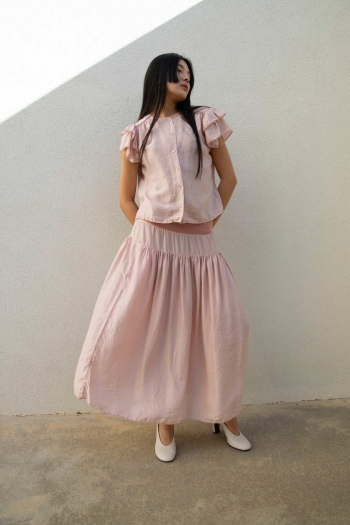 CHARLOTTE SKIRT IN SILK -...