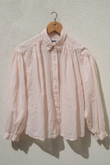 CAMISA VINTAGE EN VOILE - Nude