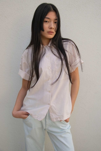 BOY POPLIN SHIRT - Nude