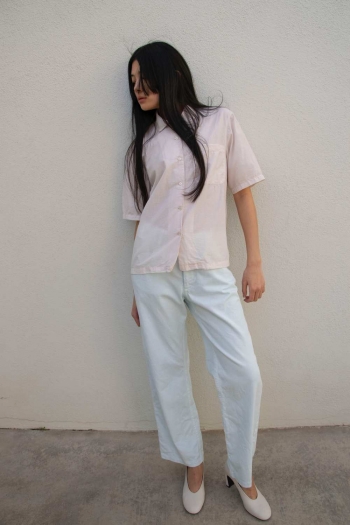 BOY POPLIN SHIRT - Nude