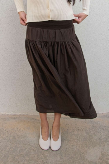 CHARLOTTE SKIRT IN POPELIN