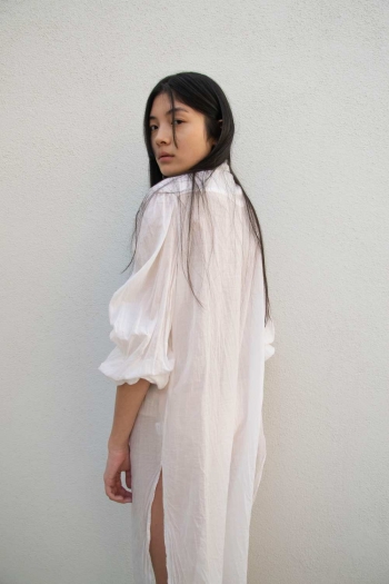 SARI LONG SHIRT - White