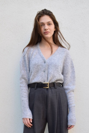 ECOLE CARDIGAN - Pearl Grey