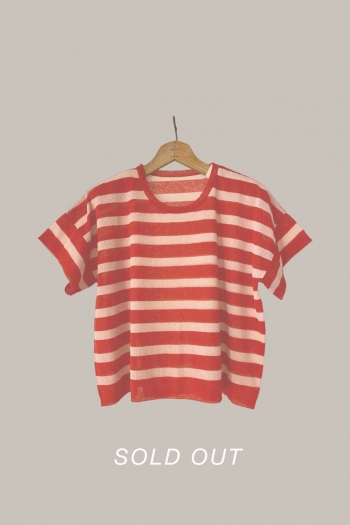 NAVY TOP - Red - Off-White