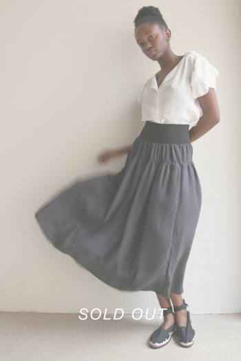 CHARLOTTE SKIRT IN SILK -...