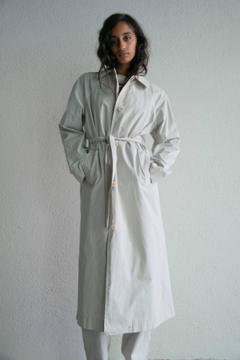 ECOLE TRENCH COTTON - Pearl...