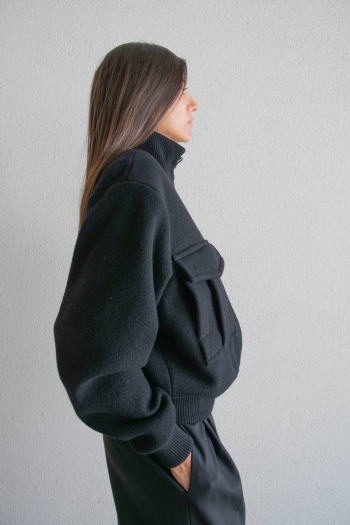 BASEBALL JACKET IN WOOL