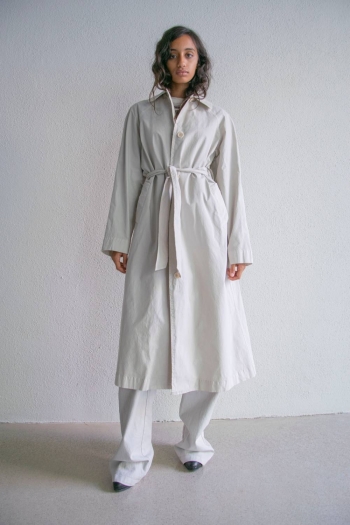 ECOLE TRENCH COTTON - Pearl...