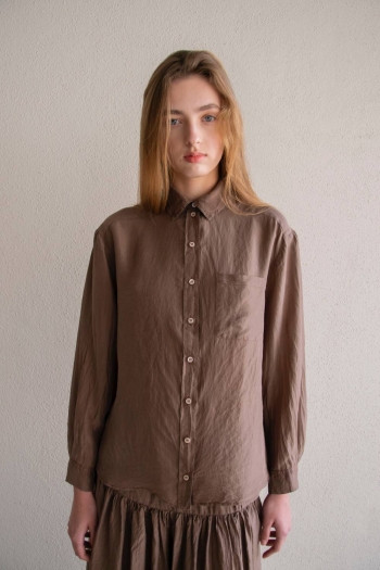 MAN PONGE SHIRT - Chocolate...