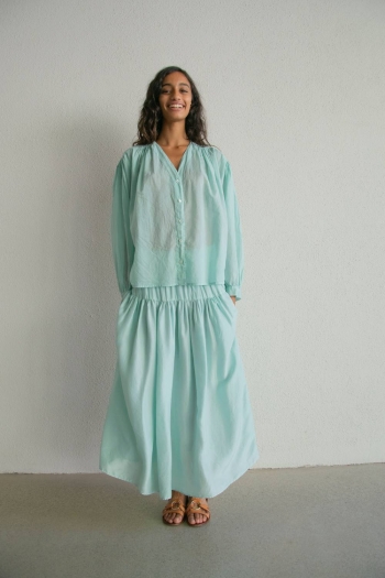 CHARLOTTE SKIRT IN SILK -...