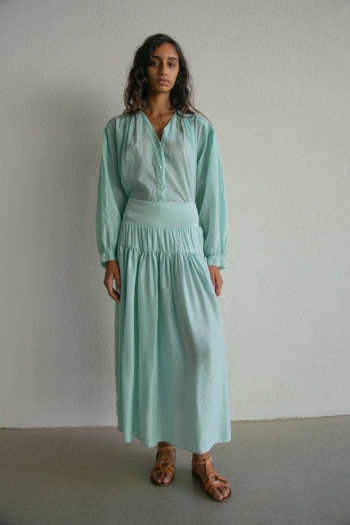 CHARLOTTE SKIRT IN SILK -...