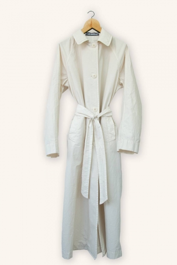 TRENCH ECOLE - Blanco Vintage