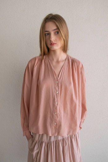 VINTAGE V-NECK SHIRT - Skin