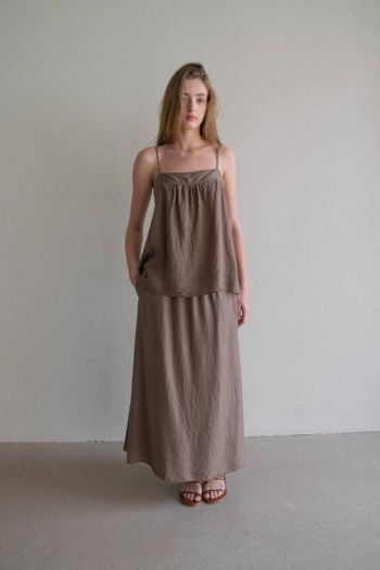 LA FILLE SKIRT - Chocolate...