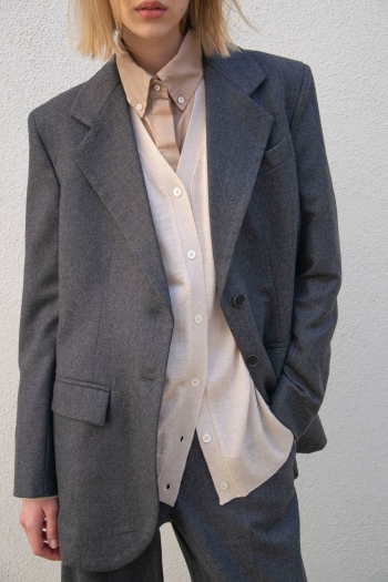 CHAQUETA CARLO'S - Gris Humo