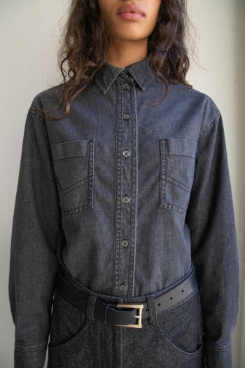 CAMISA LOVE DENIM - Negro...