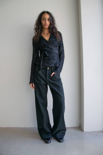 PANTALON ZEYNEP BAGGY - Negro