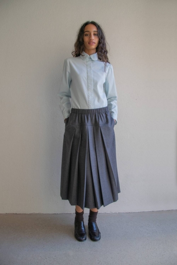 FALDA PLEAT - Gris Humo