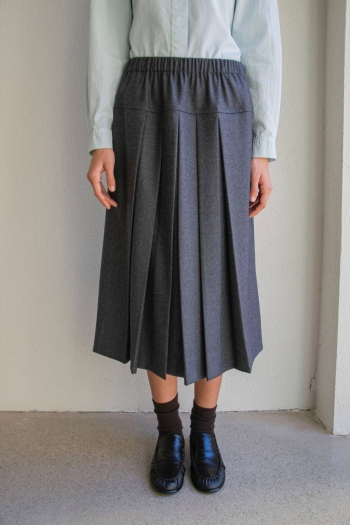 FALDA PLEAT - Gris Humo