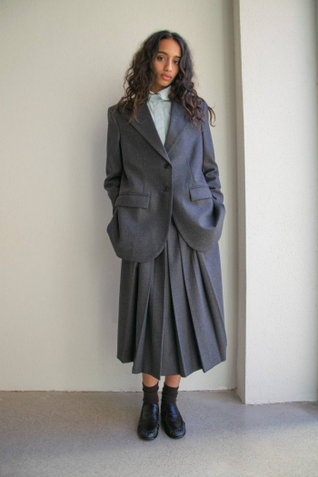 FALDA PLEAT - Gris Humo