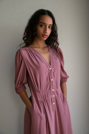 VESTIDO SARI MANGA CORTA -...
