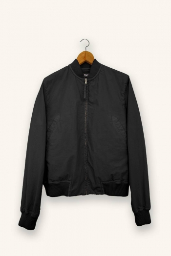 BOMBER POPELIN - Negro