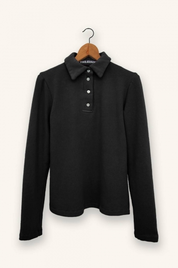 TOP ECOLE FELPA - Negro