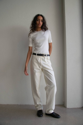 PANTALÓN STRAIGHT - Blanco...