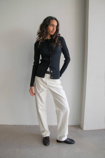 PANTALÓN STRAIGHT - Blanco...