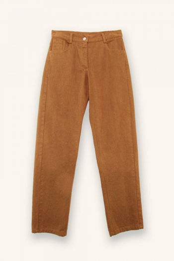 PANTALÓN STRAIGHT - Avellana