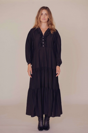 JOANA BLACK LONG DRESS